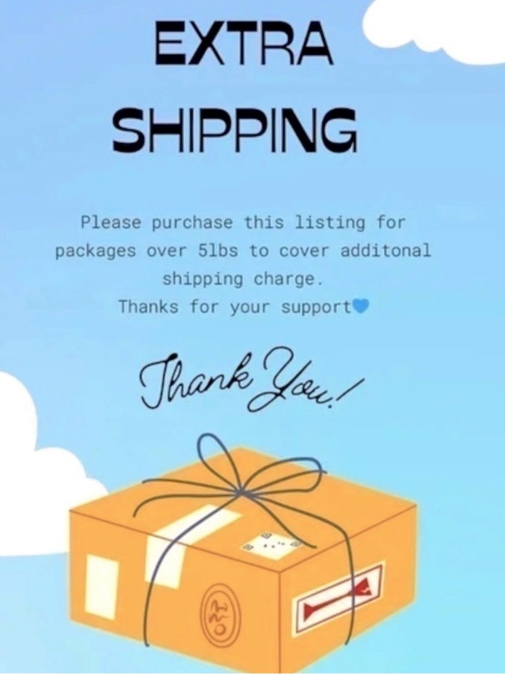 $8‎ Extra Shipping Fee Required
